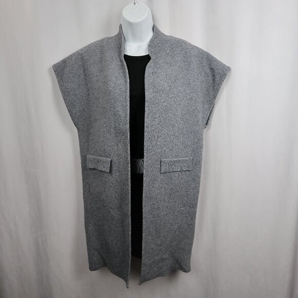 Anthropologie Gray Open-Front Cardigan - Picture 2 of 9